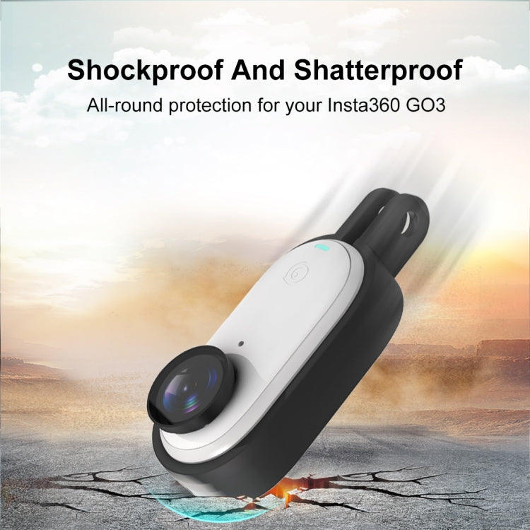 For Insta360 GO 3 / GO 3S PULUZ Body Plastic Protective Frame Cage with Screw & Quick Release Buckle (Black)