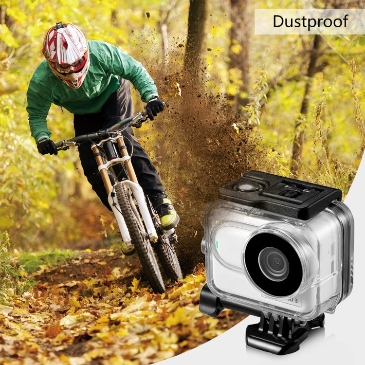 For Insta360 GO 3 PULUZ 60m Underwater Waterproof Housing Case with Base Adapter & Screw, Waterproof Housing Case