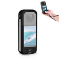 For Insta360 X3 PULUZ Silicone Case Protective Cover with Hand Strap (Black)