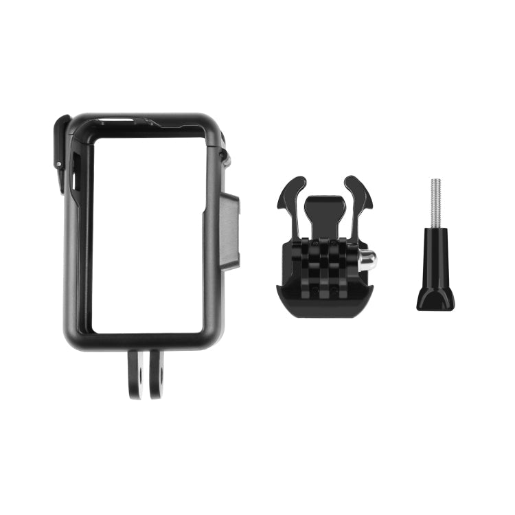 For DJI Osmo Action 4 / 3 PULUZ Vertical Plastic Protective Frame Cage with Cold Shoes, For DJI Osmo Action 5 Pro / 4 / 3 Vertical Cage