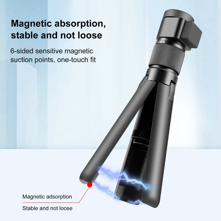 For Insta360 X3 / X4 PULUZ Rotary Handle Desktop Tripod Stand 110cm Selfie Stick Monopod (Black)