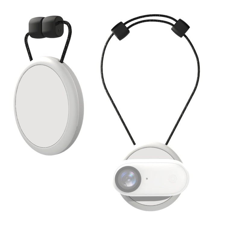 For Insta360 GO 3 / GO 3S PULUZ Magnetic Pendant Holder Quick Release Neck Strap (White)