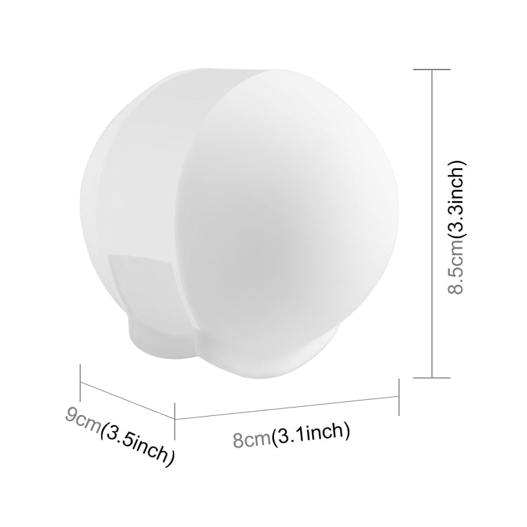 For Insta360 X3 / X4 PULUZ Invisible Dive Case Lens Guard Silicone Protective Cover (White)