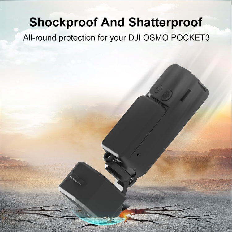 For DJI OSMO Pocket 3 PULUZ  3 in 1 Silicone Cover Case Set (Black)