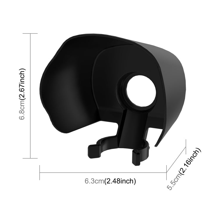 For DJI OSMO Pocket 3 Sunshade Lens Protective Cover Hood (Black)