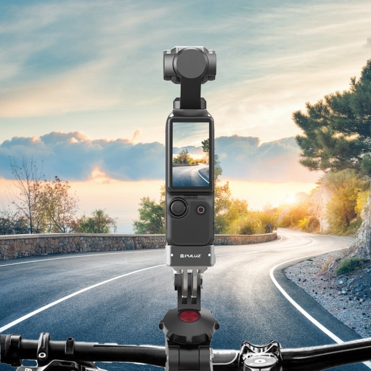 For DJI OSMO Pocket 3 PULUZ USB-C / Type-C Dock Desktop Charging Base Aluminum Alloy Bracket (Black)