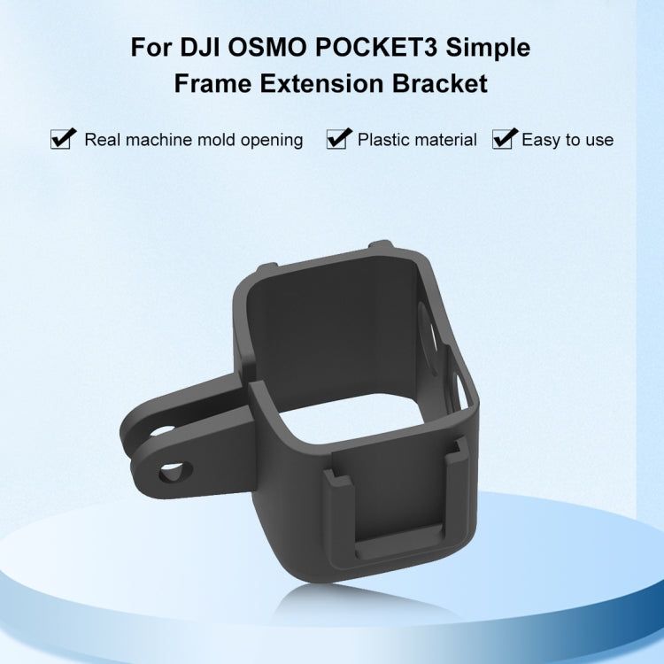 For DJI OSMO Pocket 3 PULUZ Protection Frame Cage Expansion Adapter Bracket (Black)