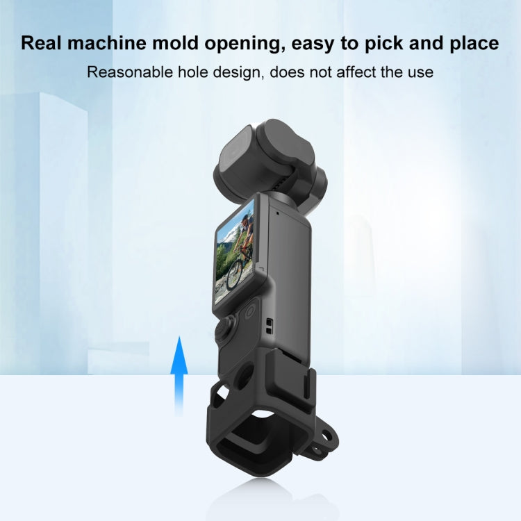 For DJI OSMO Pocket 3 PULUZ Protection Frame Cage Expansion Adapter Bracket (Black)