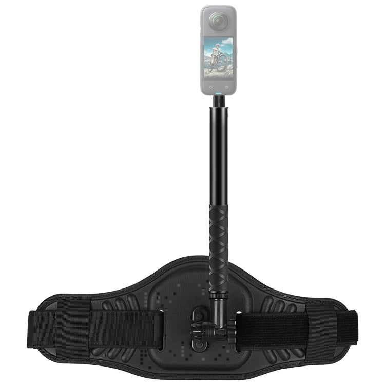 PULUZ Waist Belt Mount Strap with Selfie Stick for GoPro HERO Series, DJI OSMO Pocket, Insta360 ONE X, and Other Panorama Action Cameras