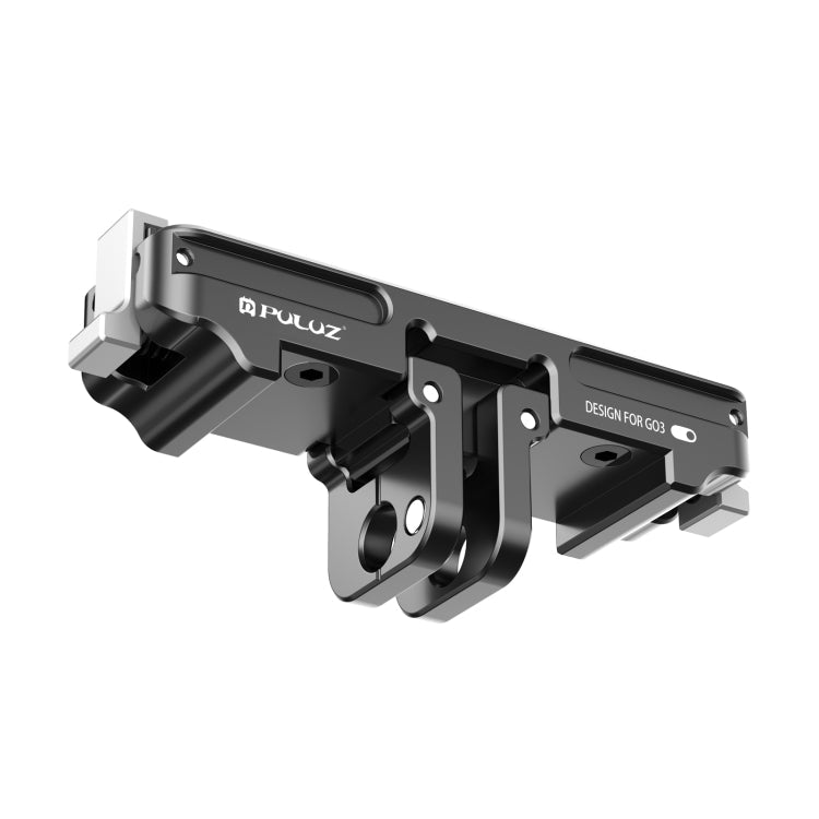 For Insta360 GO3 PULUZ Magnetic Aluminum Alloy Quick Release Base Mount (Black)
