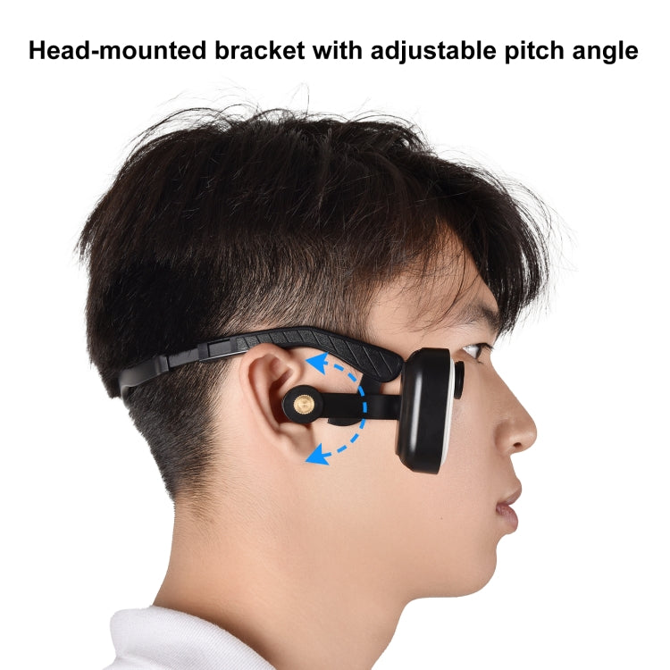 For Insta360 GO 3 PULUZ Magnetic POV Holder Head Mount (Black)