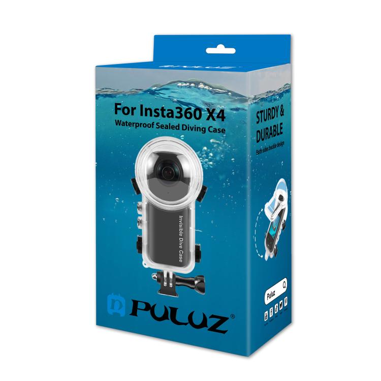For Insta360 X4 PULUZ 50m Waterproof Sealed Diving Case, For Insta360 X4