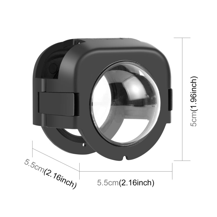 For Insta360 X4 PULUZ Snap-on Lens Guard Protective Cover (Black)