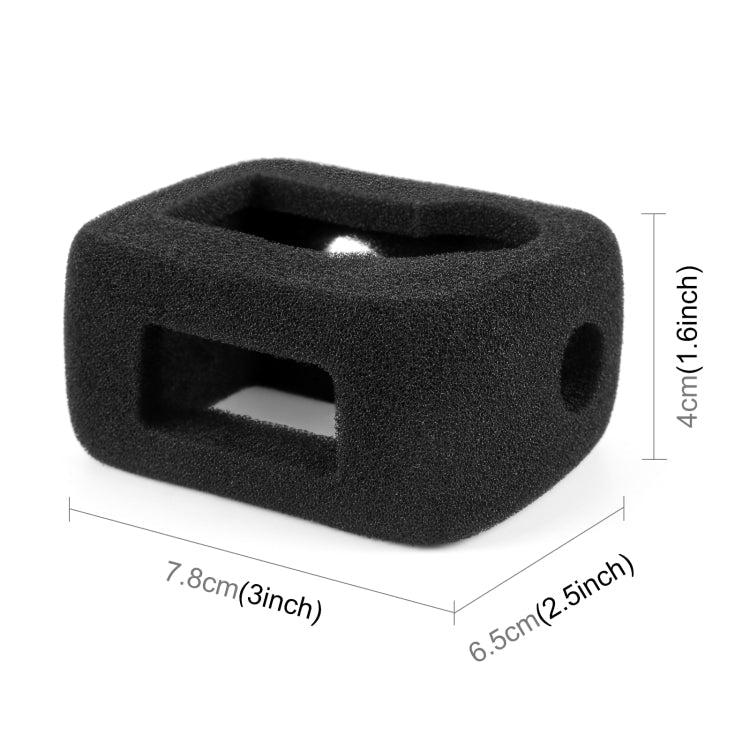 For DJI Osmo Action 4 / 3 PULUZ High Density Foam Windshield, For DJI Osmo Action 5 Pro / 4 / 3