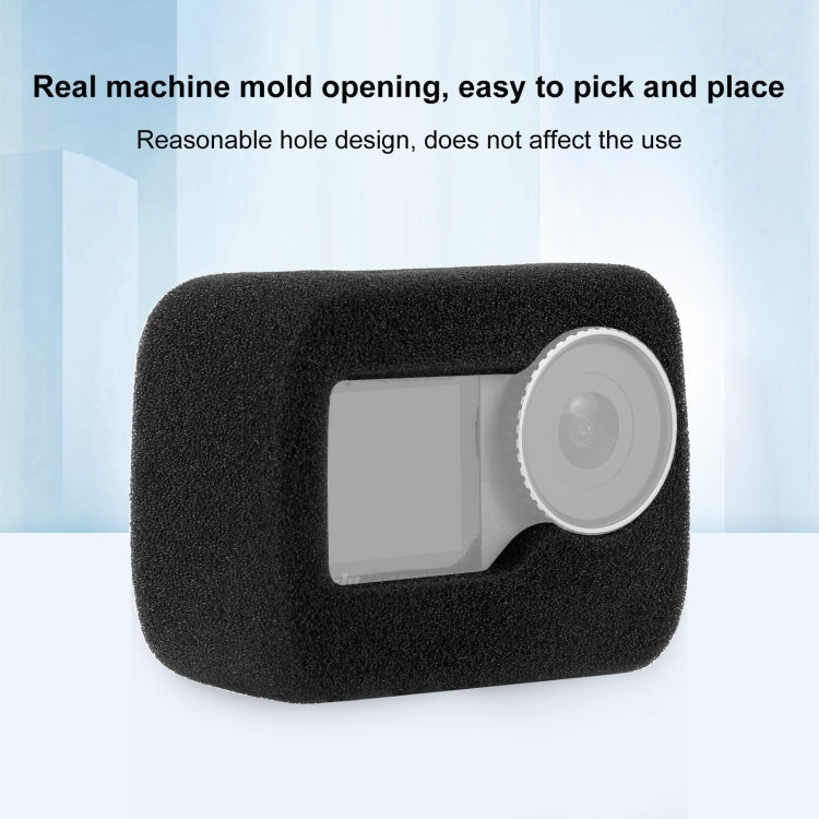 For DJI Osmo Action 4 / 3 PULUZ High Density Foam Windshield, For DJI Osmo Action 5 Pro / 4 / 3