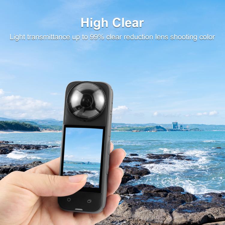 For Insta360 X4 PULUZ Rotation PC Lens Guard  Protective Cover, For Insta360 X4 PC Lens Guard