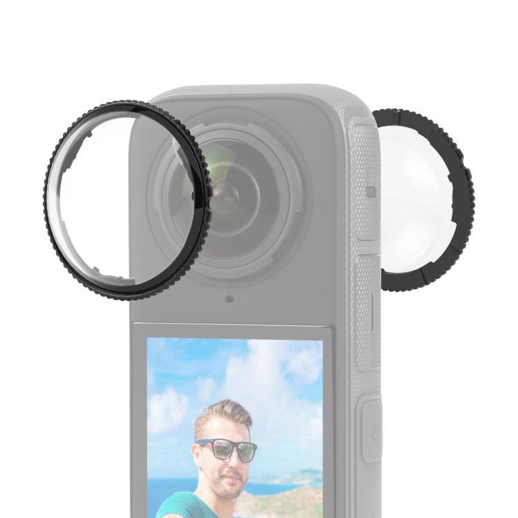 For Insta360 X4 PULUZ Rotation PC Lens Guard  Protective Cover, For Insta360 X4 PC Lens Guard
