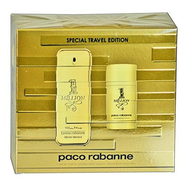 Paco Rabanne 1 Million Gift Set 100ml EDT Spray + 75ml Deodorant Stick