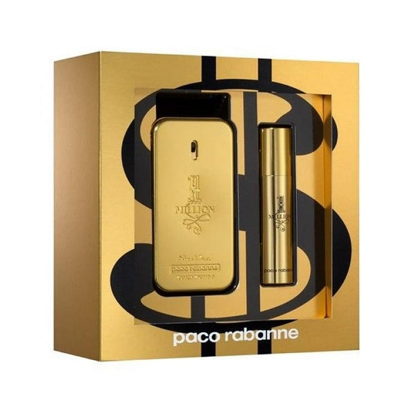 Paco Rabanne 1 Million Gift Set 50ml EDT + 10ml EDT Travel Spray