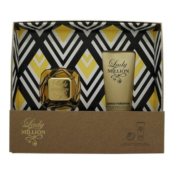 Paco Rabanne Lady Million Gift Set 30ml EDP + 75ml Body Lotion