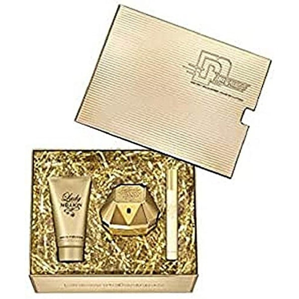 Paco Rabanne Lady Million Gift Set 50ml EDP + 75ml Body Lotion + 10ml EDP