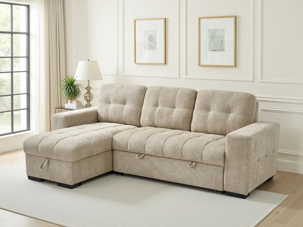 Palermo Universal Corner Sofabed: Stylish, Versatile, Comfortable, Space-Saving Guest Bed