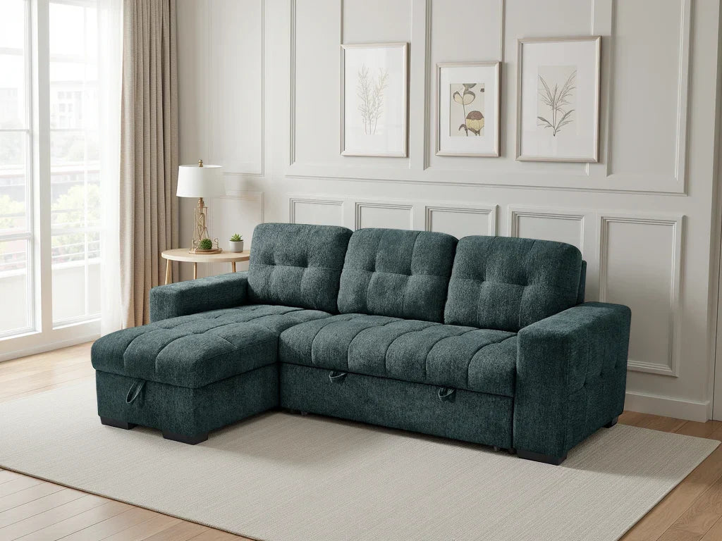 Palermo Universal Corner Sofabed: Stylish, Versatile, Comfortable, Space-Saving Guest Bed