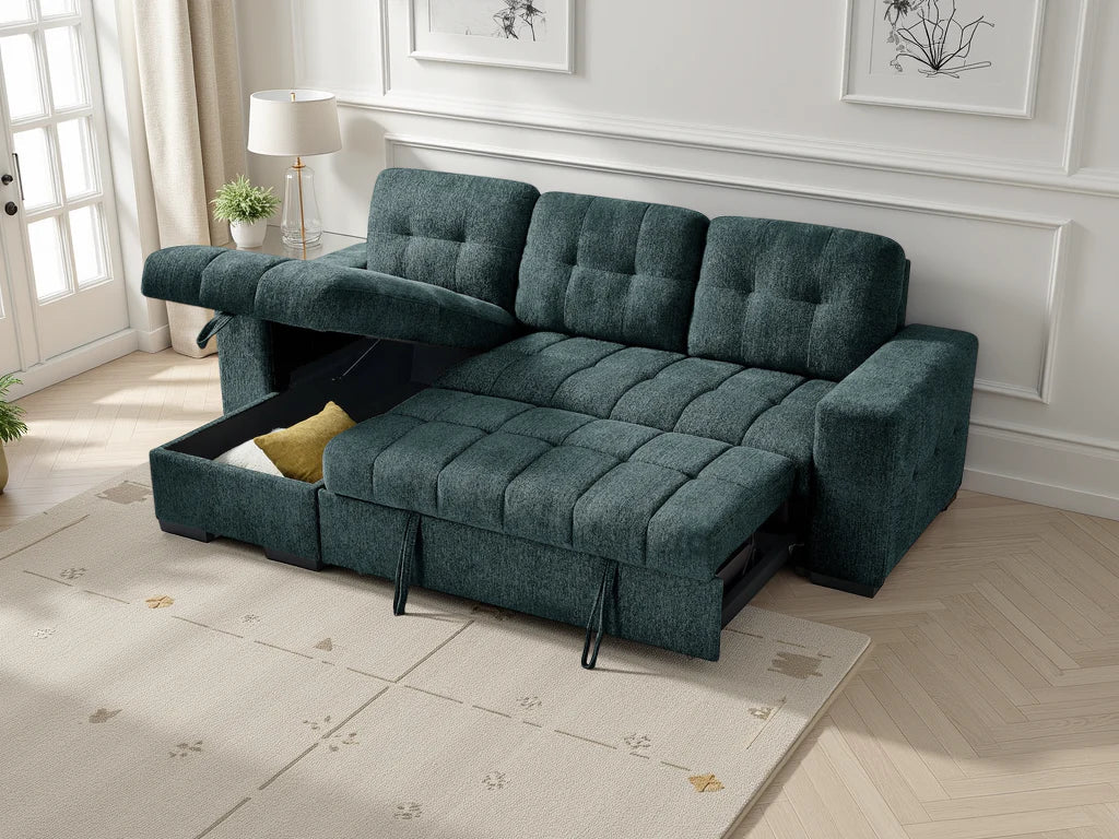 Palermo Universal Corner Sofabed: Stylish, Versatile, Comfortable, Space-Saving Guest Bed