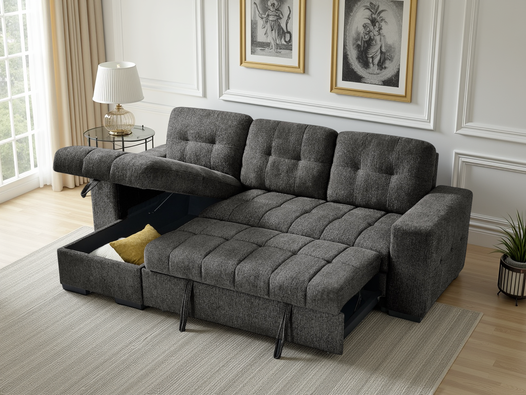 Palermo Universal Corner Sofabed: Stylish, Versatile, Comfortable, Space-Saving Guest Bed