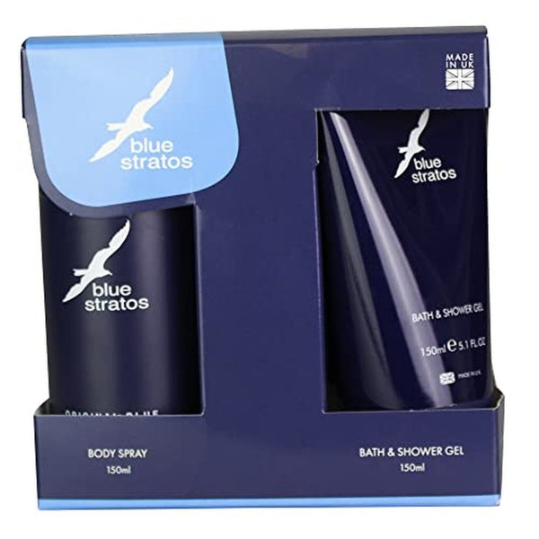 Parfums Bleu Limited Blue Stratos Gift Set 150ml Shower Gel + 150ml Deodorant Body Spray