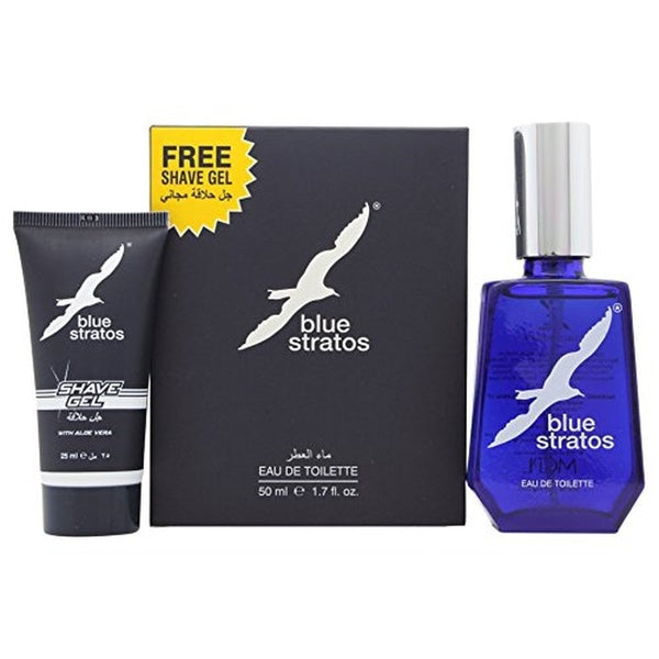 Parfums Bleu Limited Blue Stratos Gift Set 50ml EDT + 25ml Shave Gel
