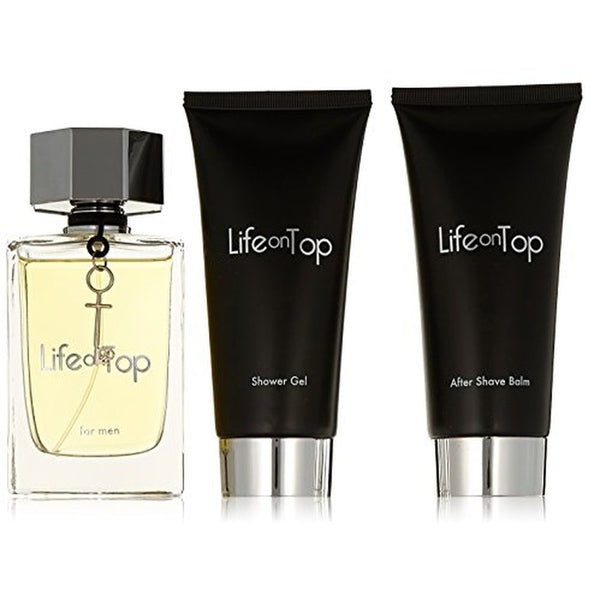 Penthouse Life On Top Gift Set 125ml EDT Spray + 150ml Aftershave Balm + 150ml Shower Gel + Key Ring