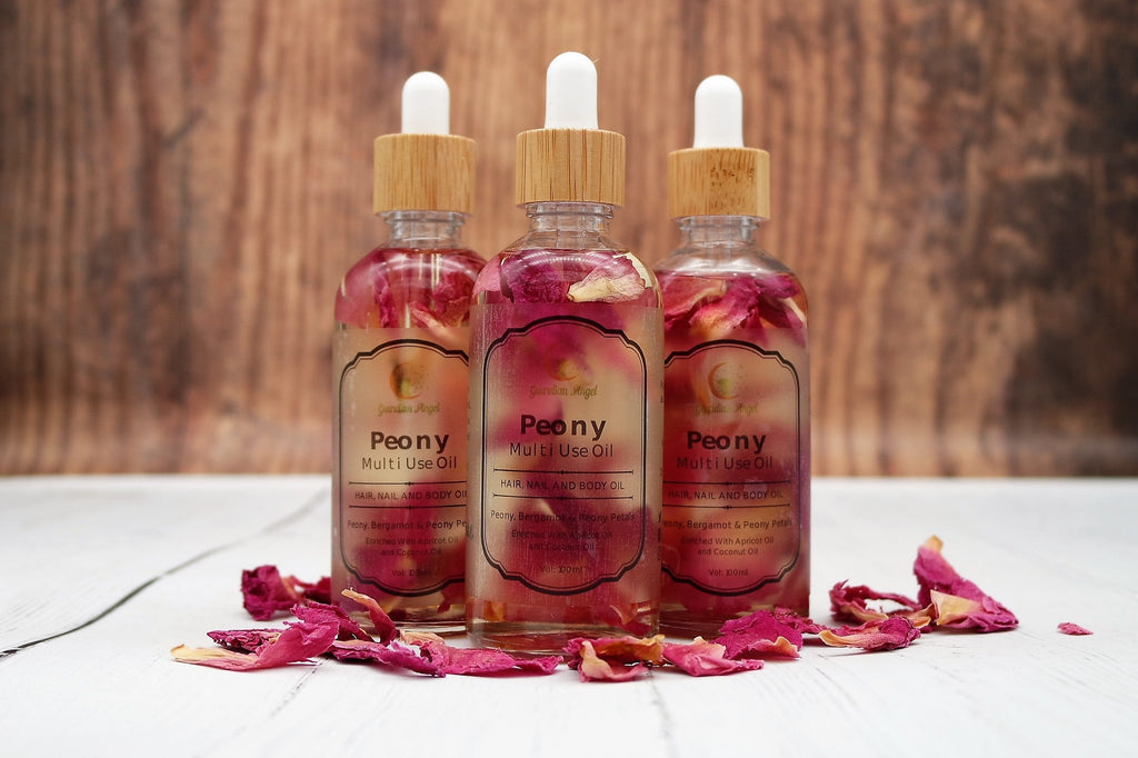 All Natural Peony Multi Use Oil For Hair, Nails & Body - 100ml