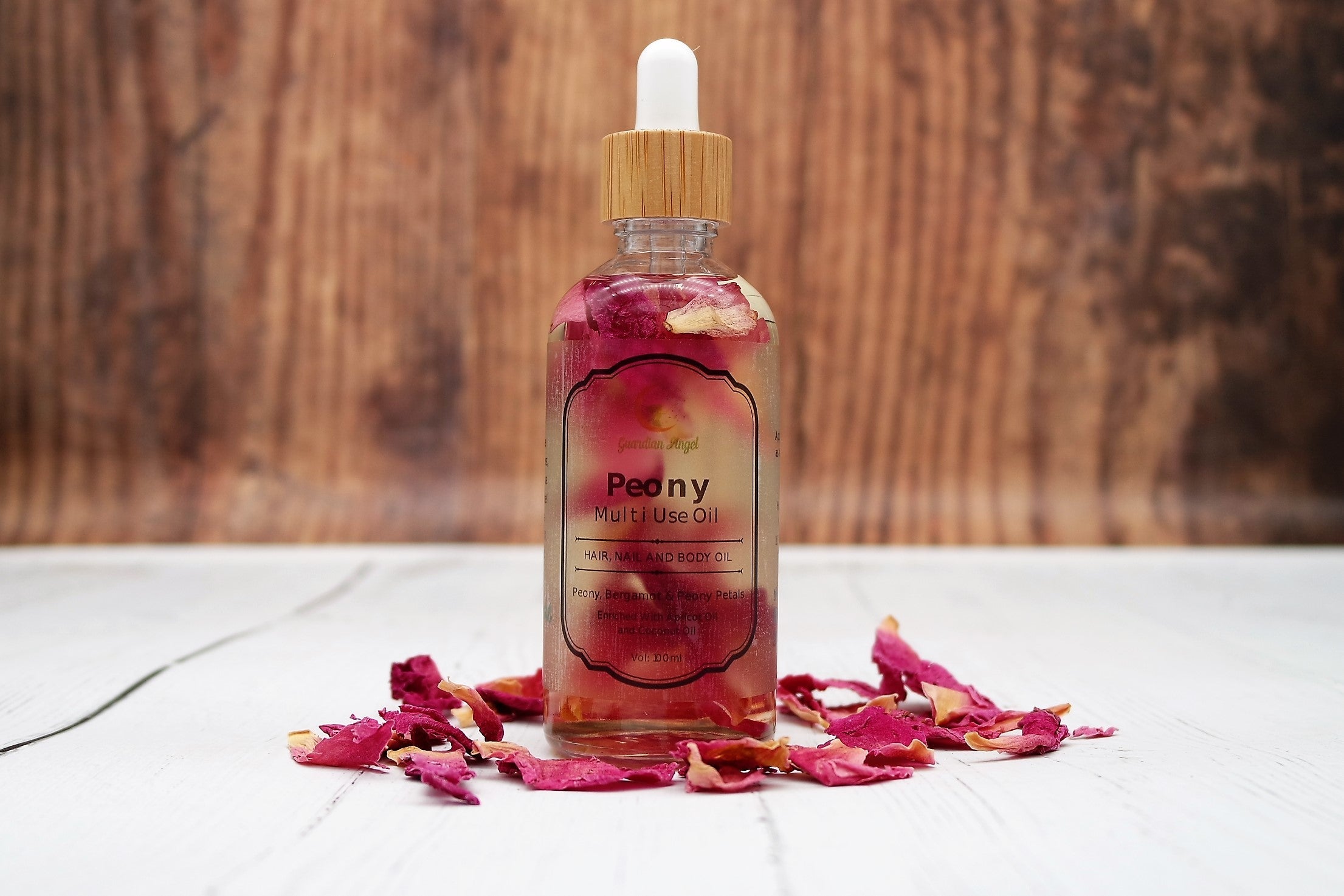 All Natural Peony Multi Use Oil For Hair, Nails & Body - 100ml