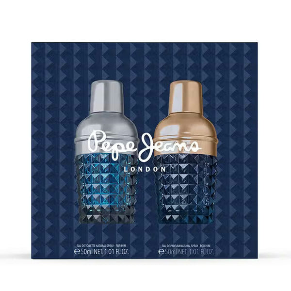 Pepe Jeans Discovery Set - Pepe Jeans Life Is Now For Him EDT 50ml Spray + Pepe Jeans Celebrate For Him EDP 50ml Spray