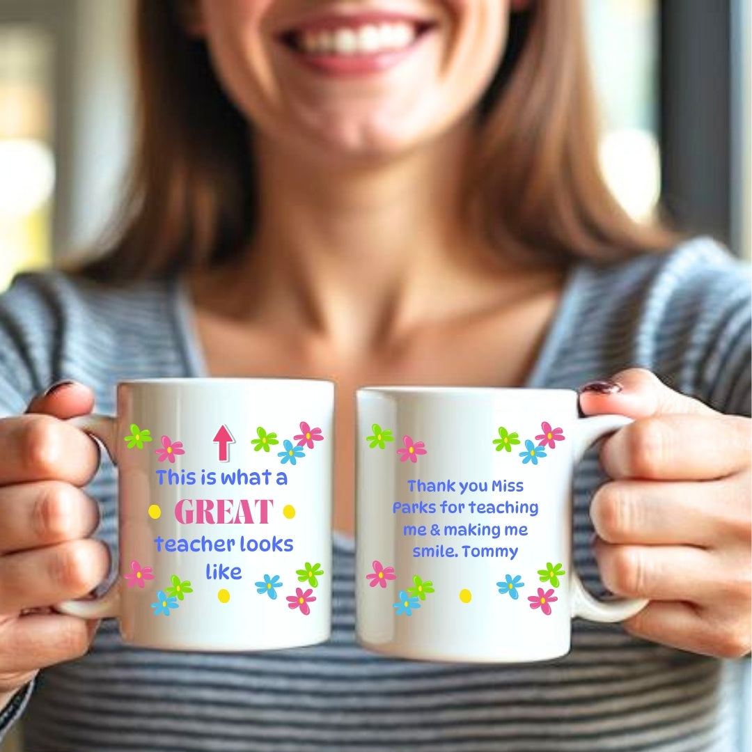 Personalised Great Teacher Mug Gift