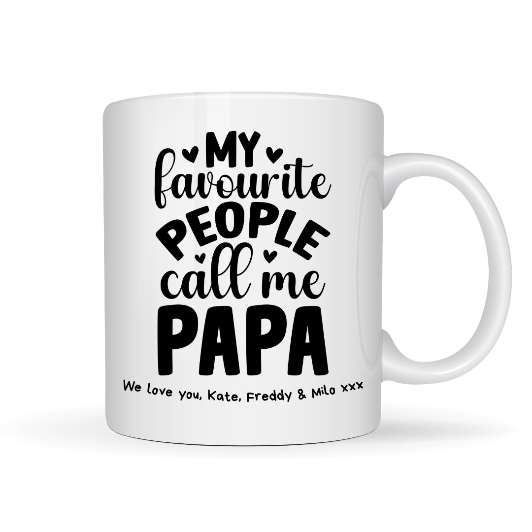 Personalised My Favourite People Call Me Papa Mug Gift | Father's Day Gift