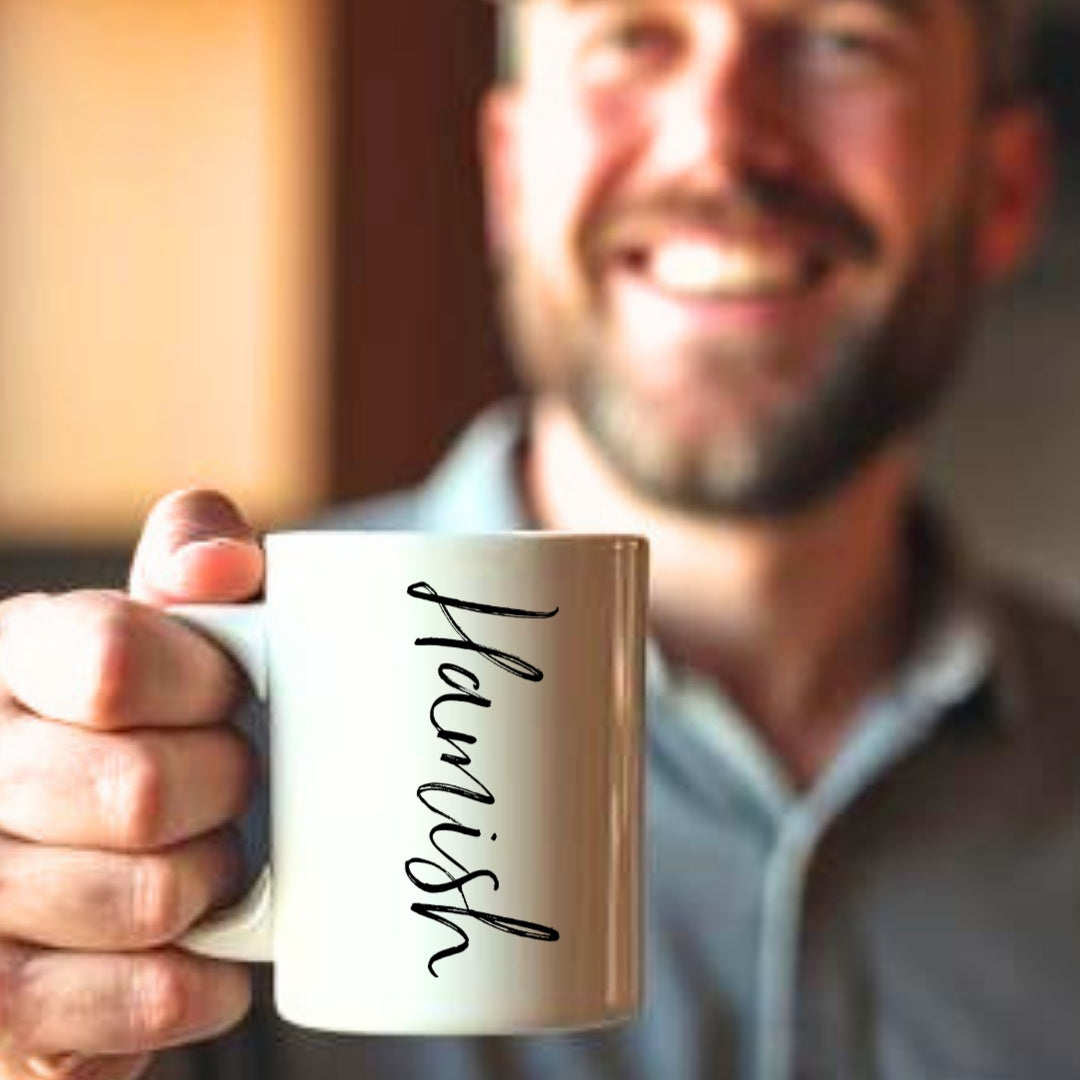 Personalised Script Name Mug Gift | Friend Mum Sister Gift