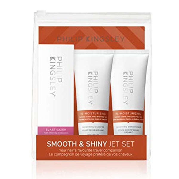 Philip Kingsley Smooth & Shiny Jet Set Gift Set 75ml Re-Moisturizing Shampoo + 75ml Re-Moisturizing Conditioner + 75ml Elasticizer