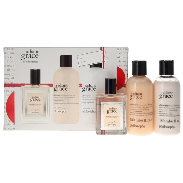 Philosophy Radiant Grace Gift Set 60ml EDP + 180ml Shower Gel + 180ml Body Lotion