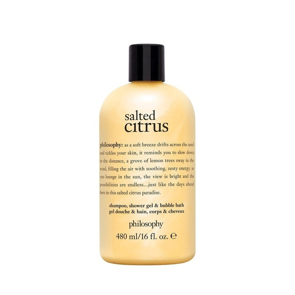 Philosophy Salted Citrus Shampoo,Shower Gel & Bubble Bath 480ml