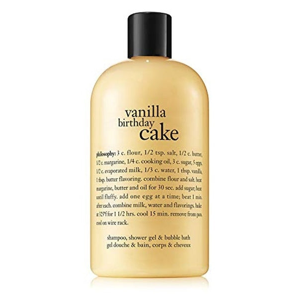Philosophy Vanilla Birthday Cake Shampoo,Shower Gel & Bubble Bath 480ml