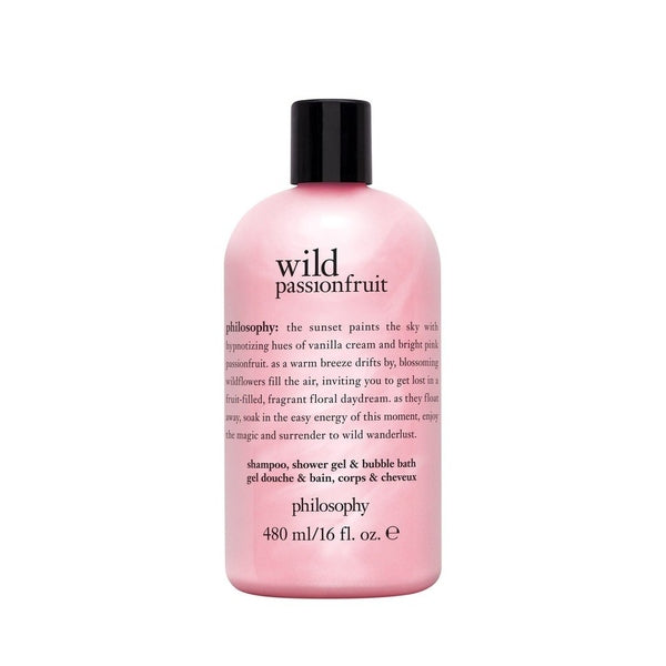 Philosophy Wild Passionfruit Shampoo,Shower Gel & Bubble Bath 480ml