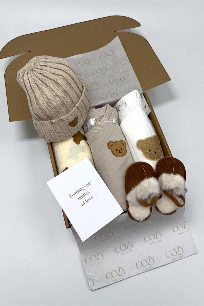 The VIP Cozy Boucle Baby Bear Personalised Gift Box