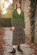 Louche Kiyo Dippy Ditsy Print Midi Skirt