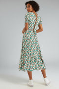 Romola Liseron Laced Back Midi Dress
