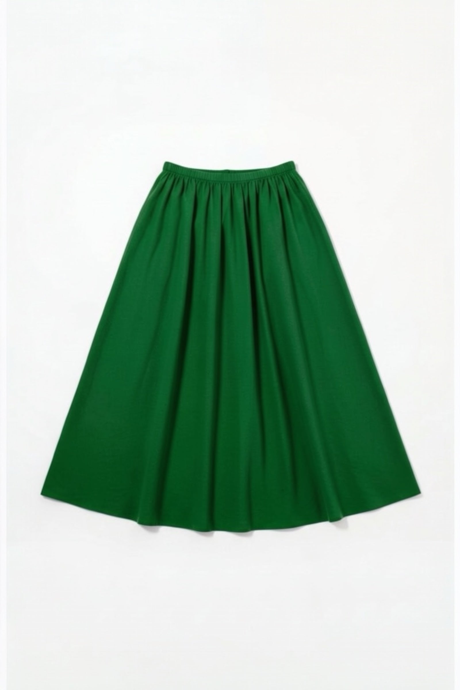 Zoeline Recycled Cotton Midaxi Skirt - Green