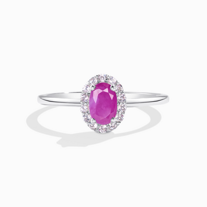 Ruby Ring in Sterling Silver