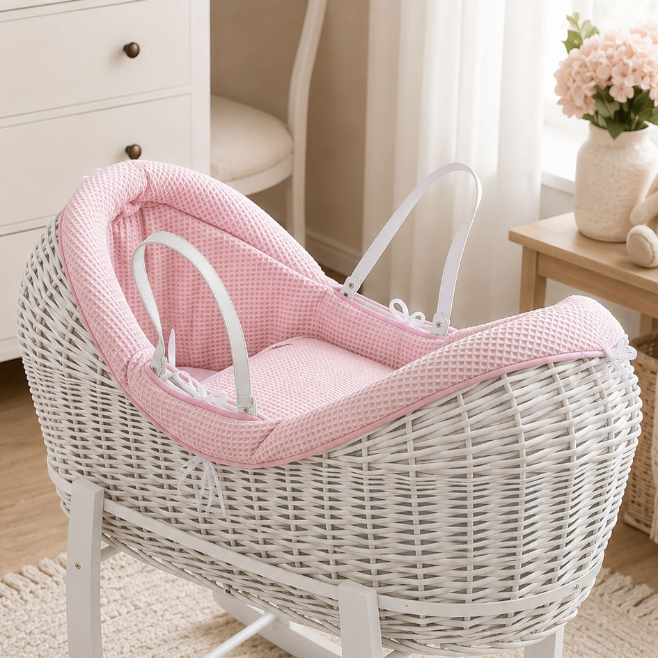 Wicker Pod Baby Deluxe Moses Basket-No stand included