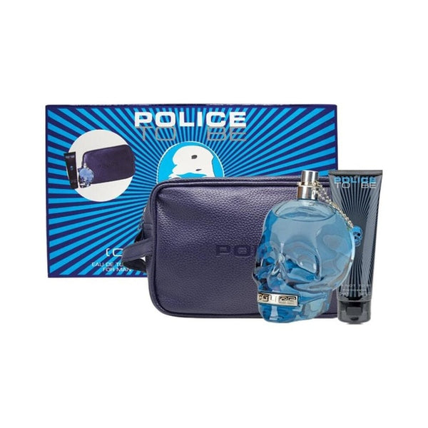 Police To Be Gift Set 125ml EDT + 100ml All Over Body Shampoo + Toiletry Bag